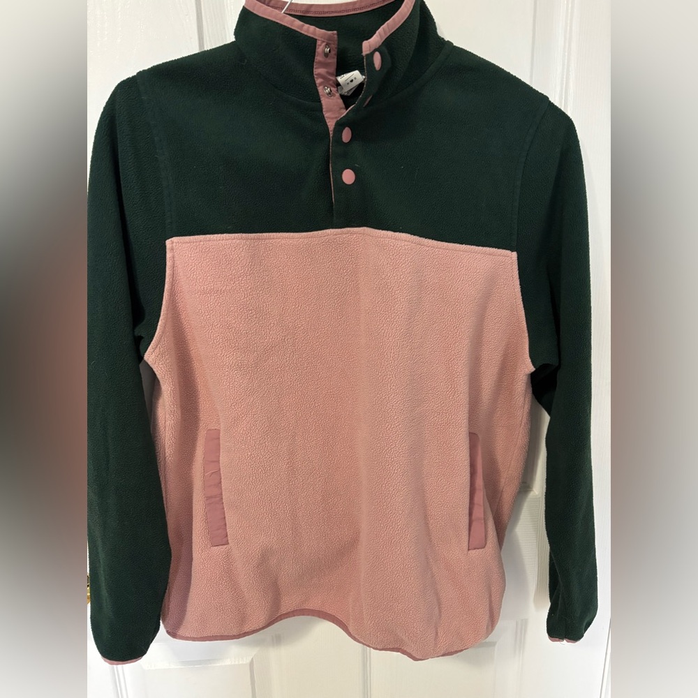 Simons Twik Half-button polar fleece sweatshirt